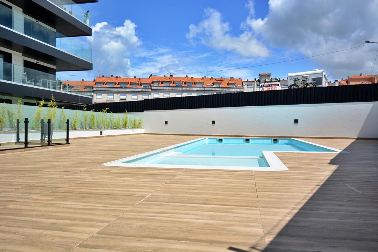 Galihost - Impresionante Apartamento Con Piscina En Sanxenxo Eksteriør billede
